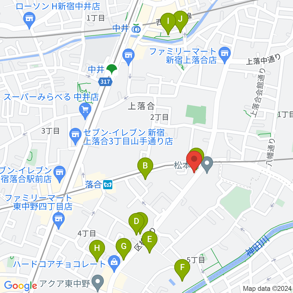 プラチナムガレージ周辺のホテル一覧地図