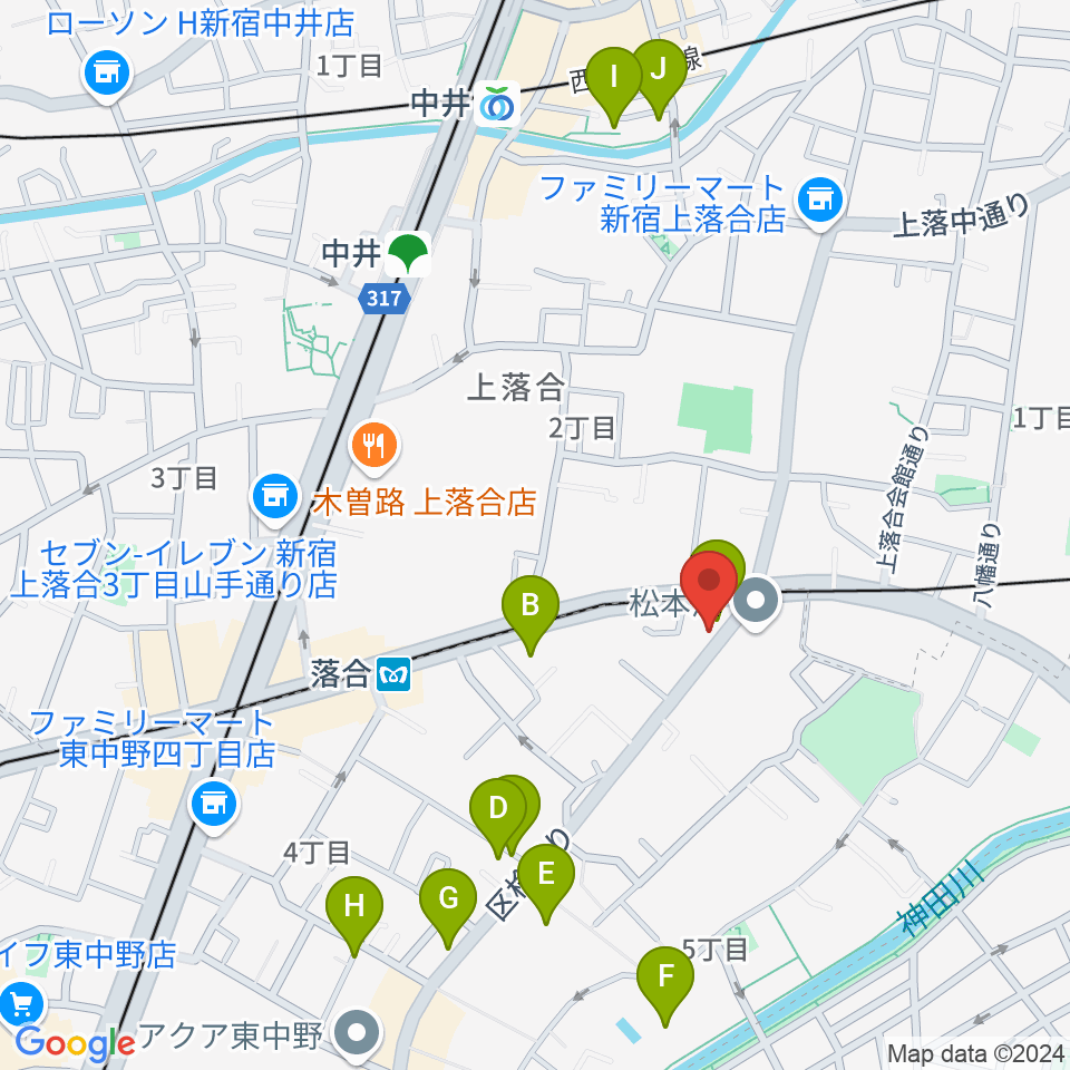 プラチナムガレージ周辺のホテル一覧地図