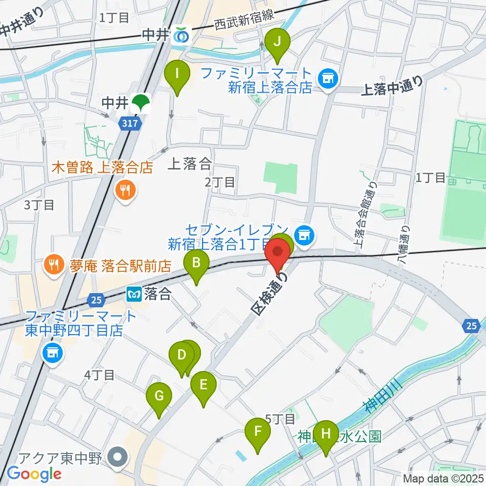 プラチナムガレージ周辺のホテル一覧地図