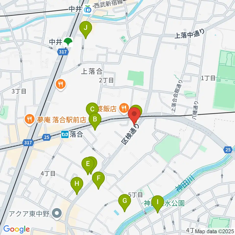 プラチナムガレージ周辺のホテル一覧地図