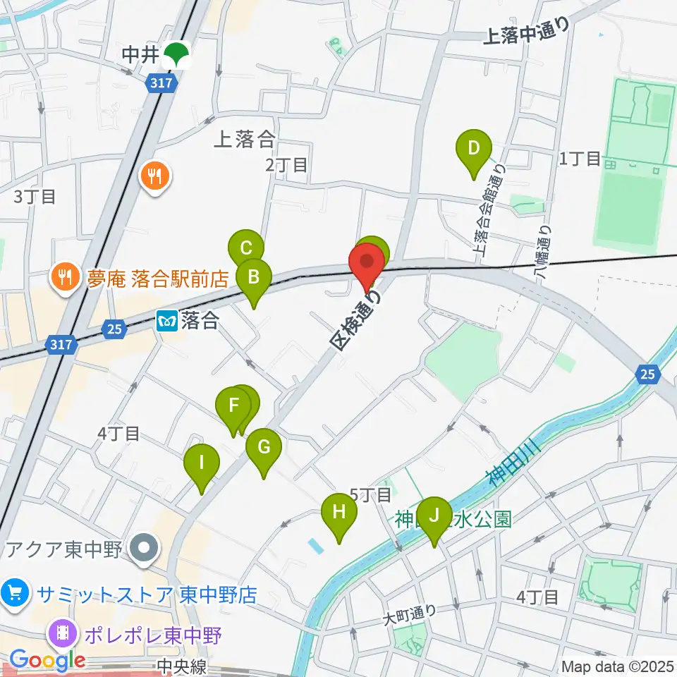 プラチナムガレージ周辺のホテル一覧地図