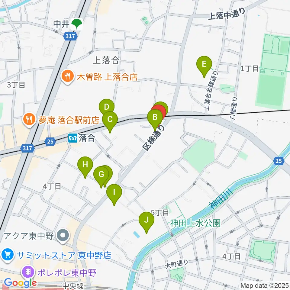 プラチナムガレージ周辺のホテル一覧地図