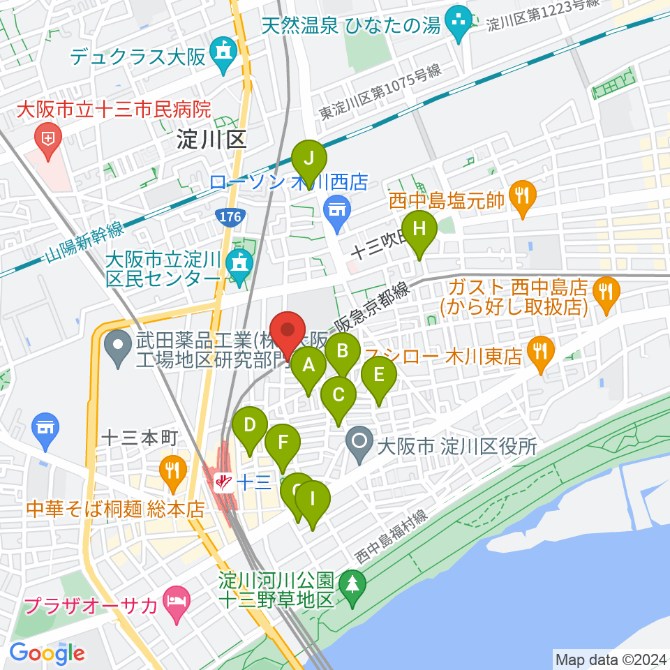 Lan Music Studio周辺のホテル一覧地図