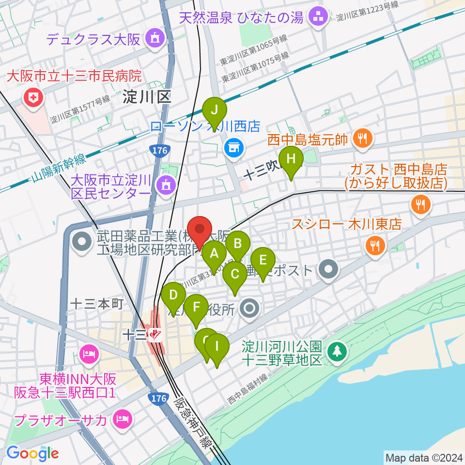 Lan Music Studio周辺のホテル一覧地図