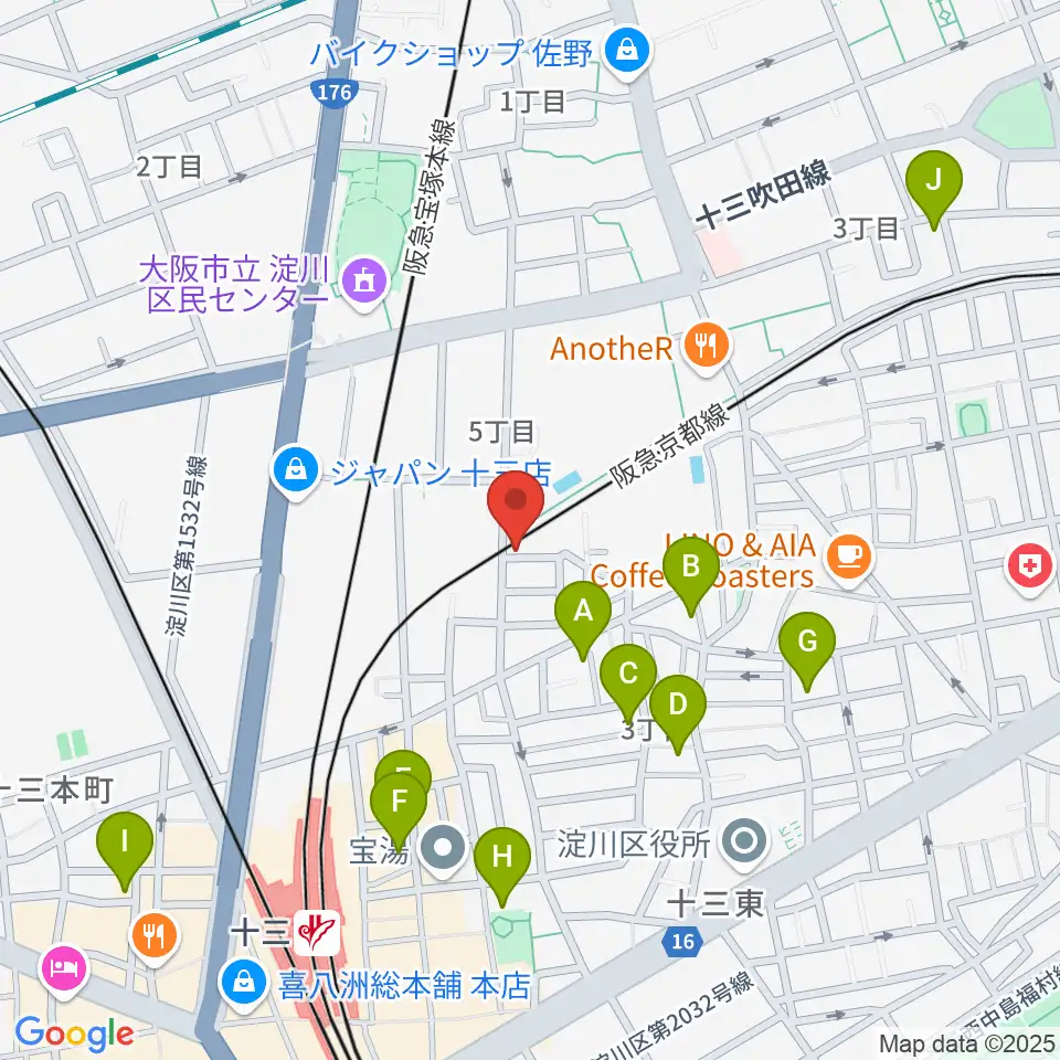 Lan Music Studio周辺のホテル一覧地図