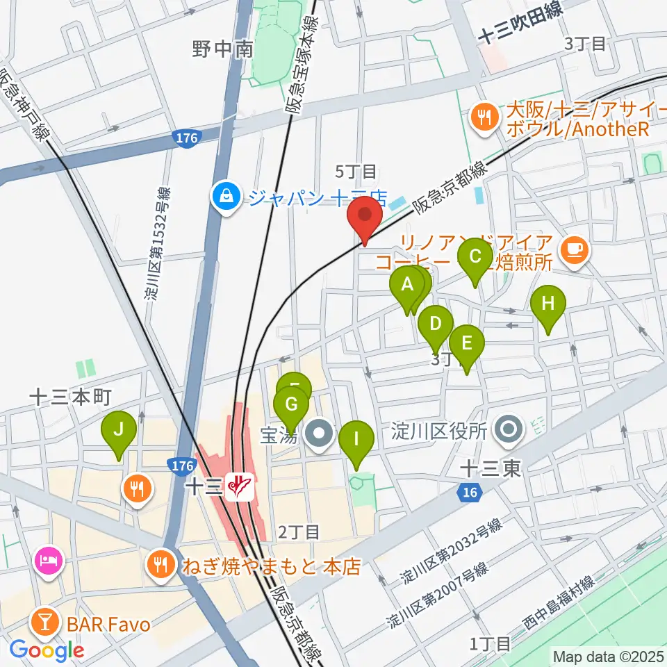Lan Music Studio周辺のホテル一覧地図