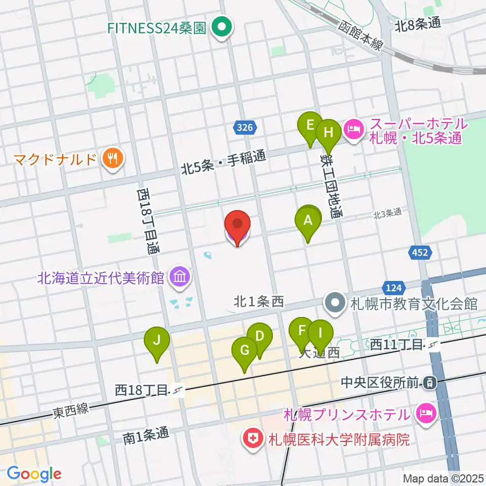mima 北海道立三岸好太郎美術館周辺のホテル一覧地図