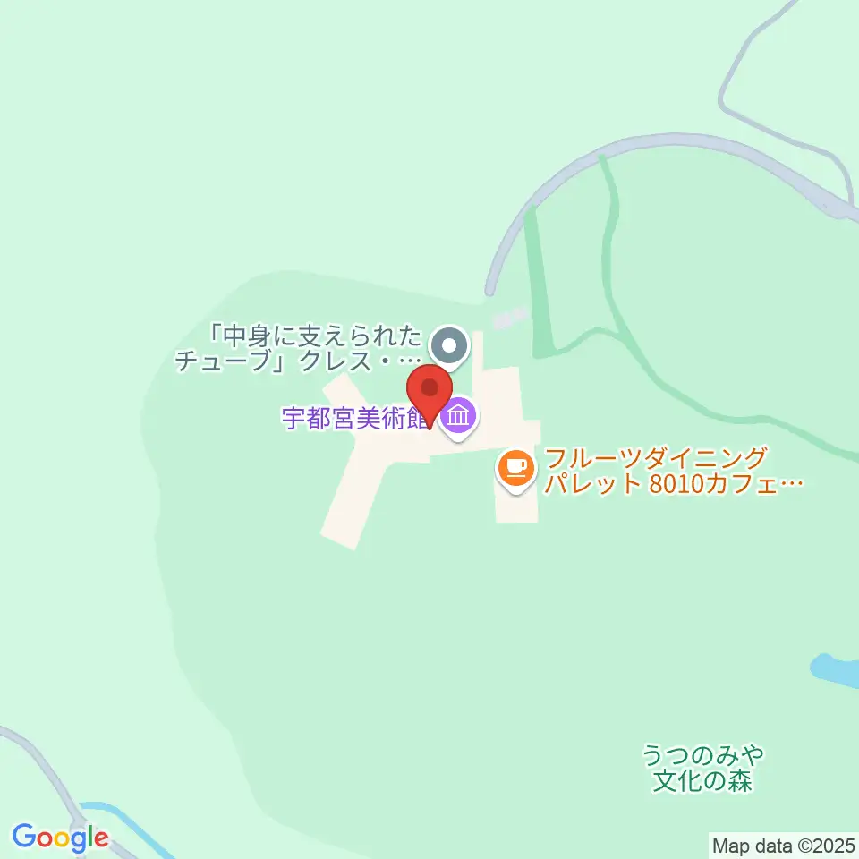 宇都宮美術館周辺のホテル一覧地図