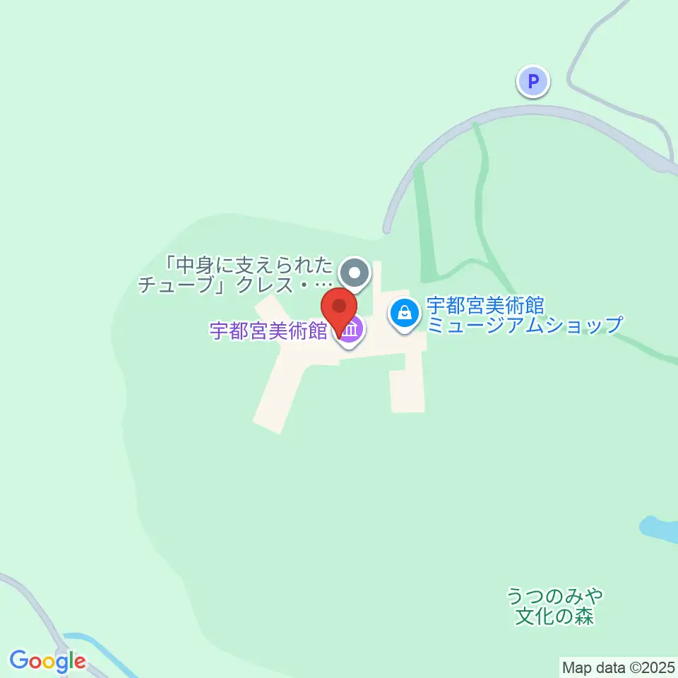 宇都宮美術館周辺のホテル一覧地図