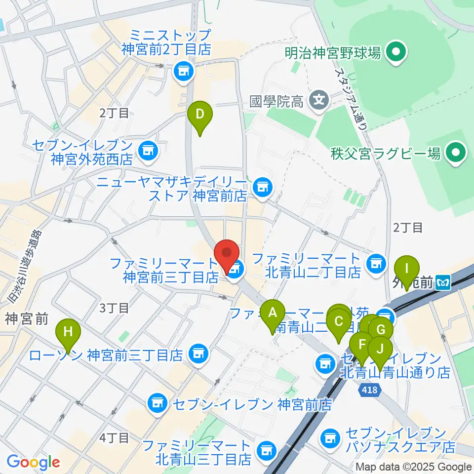 ワタリウム美術館周辺のホテル一覧地図