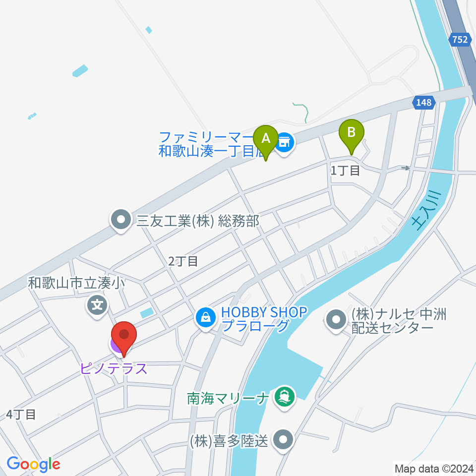 ピノテラス周辺のホテル一覧地図