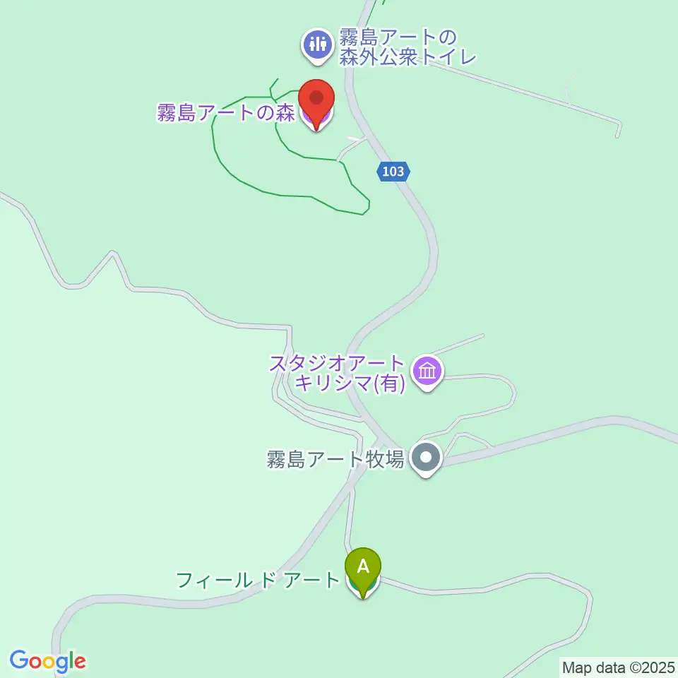 霧島アートの森周辺のホテル一覧地図