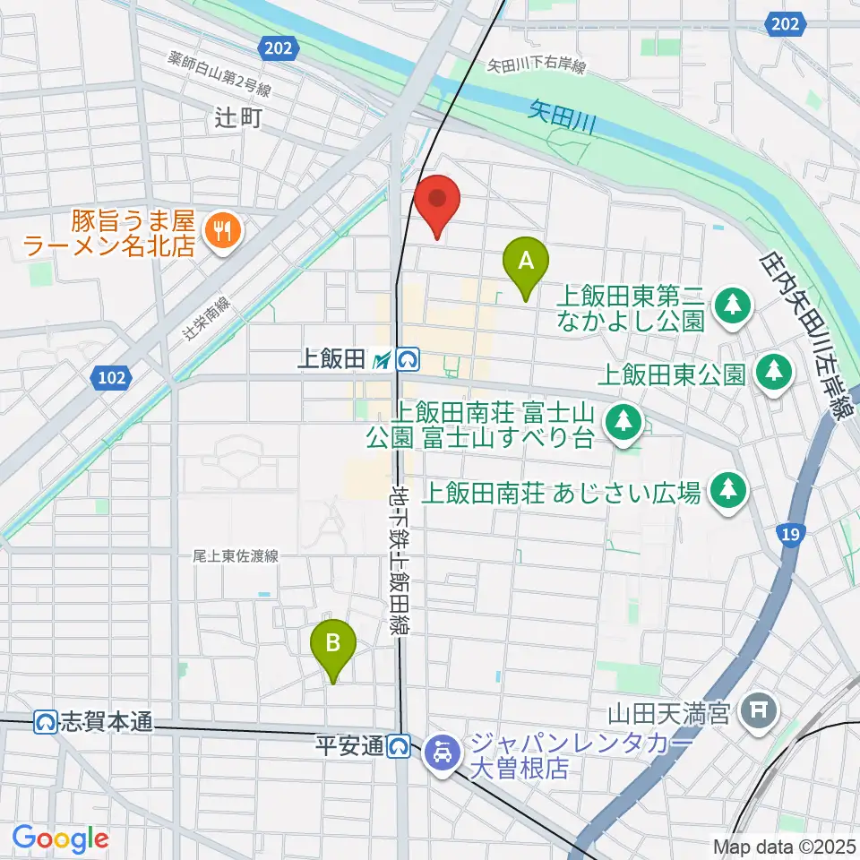 リアラウンズ周辺のホテル一覧地図