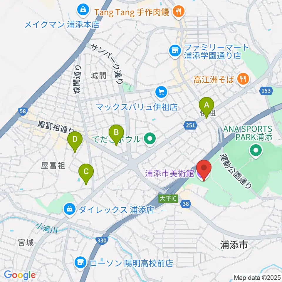 浦添市美術館周辺のホテル一覧地図