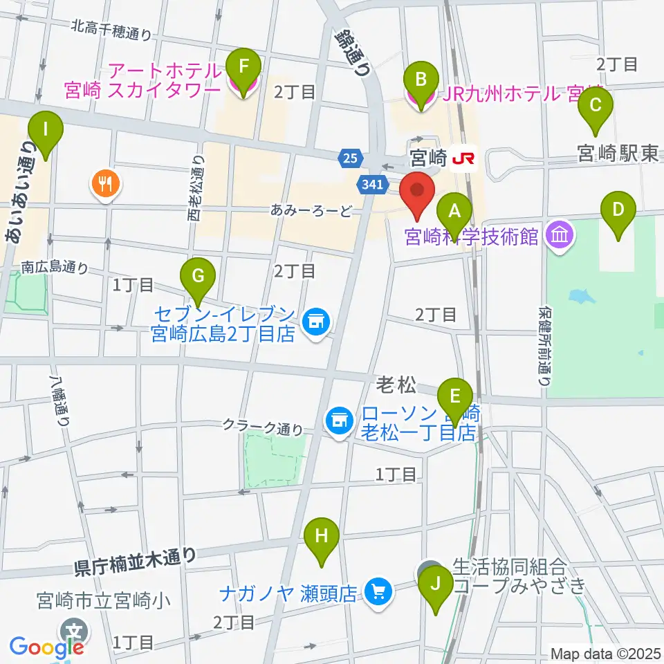 ワンダーアティックシネマ周辺のホテル一覧地図