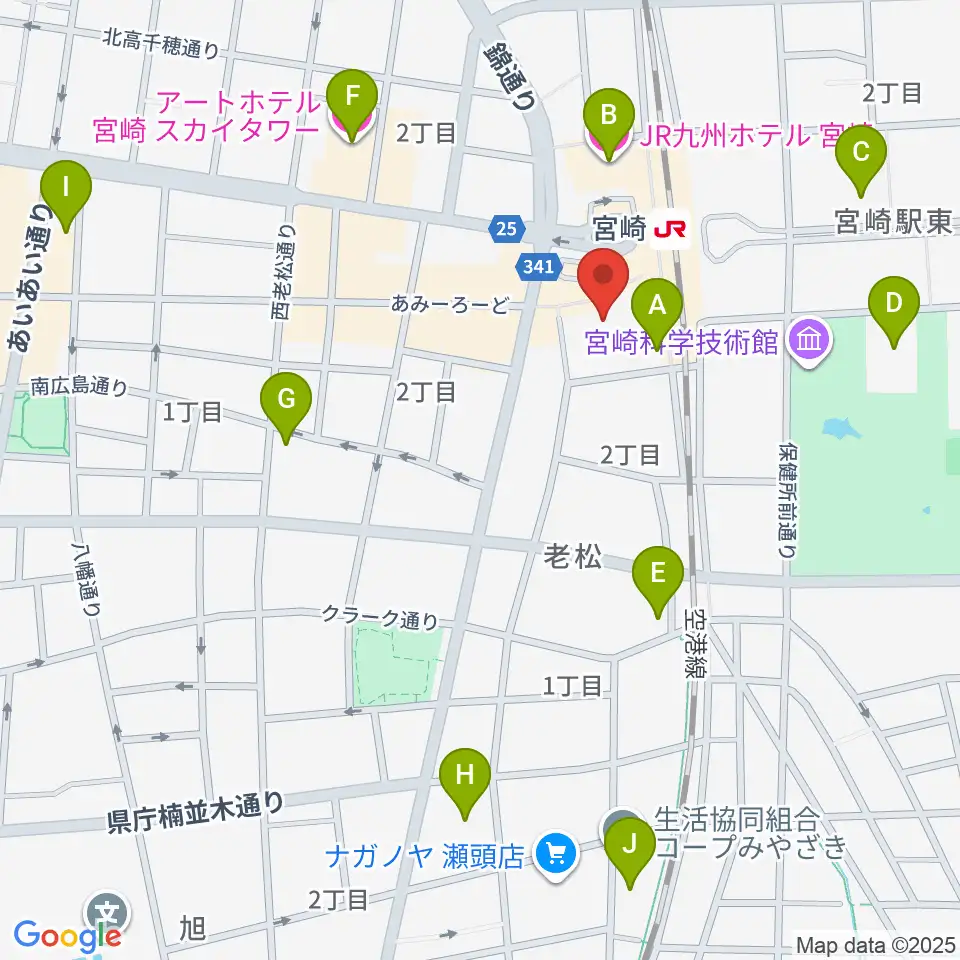 ワンダーアティックシネマ周辺のホテル一覧地図