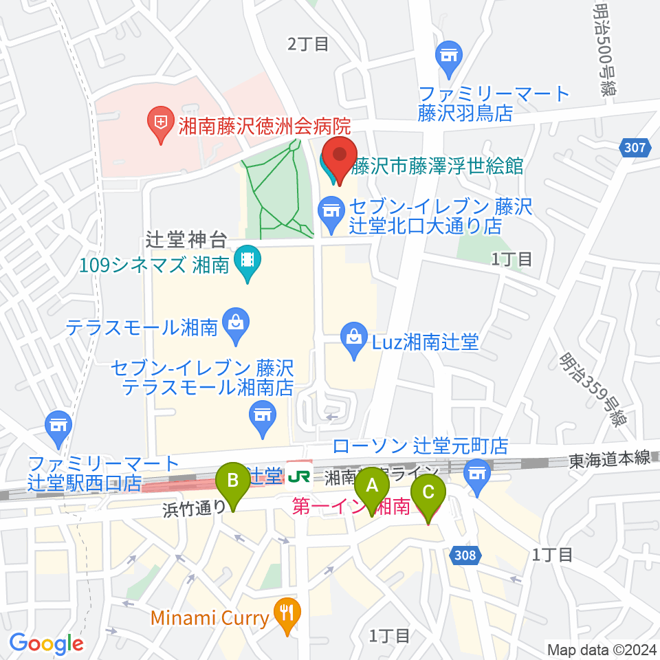 藤沢市アートスペース周辺のホテル一覧地図