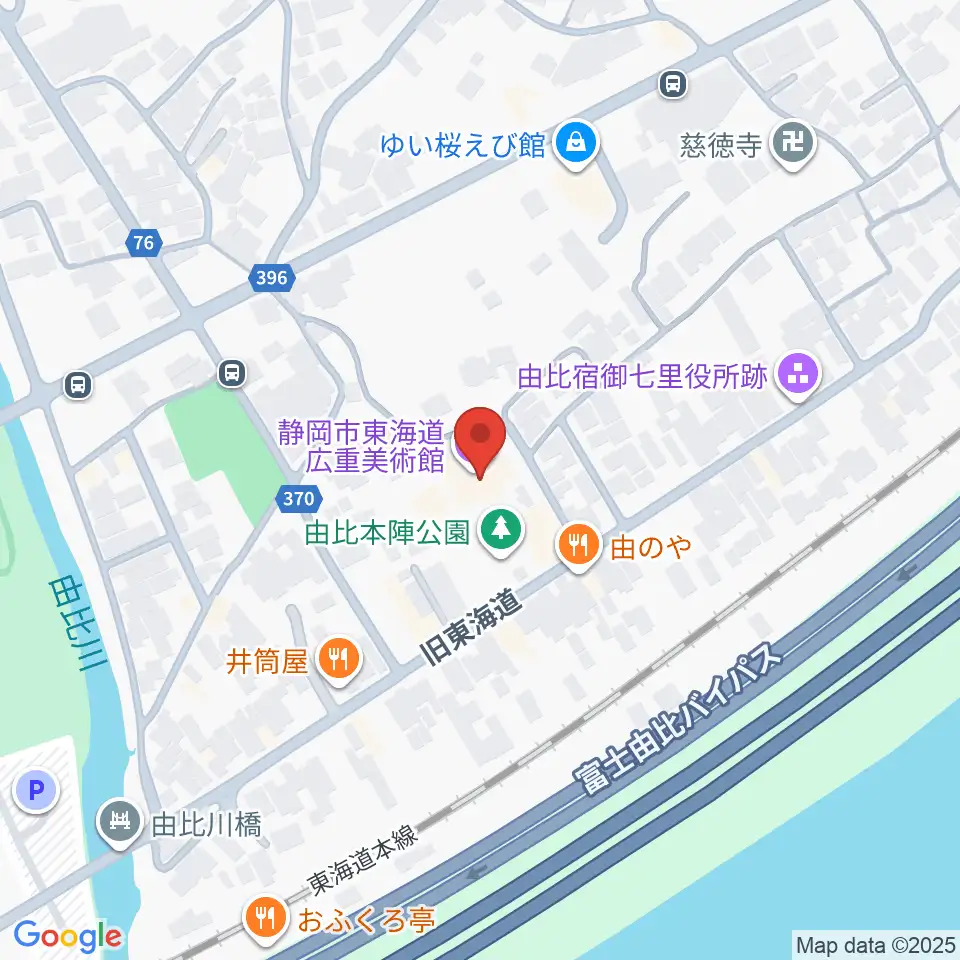 東海道広重美術館周辺のホテル一覧地図