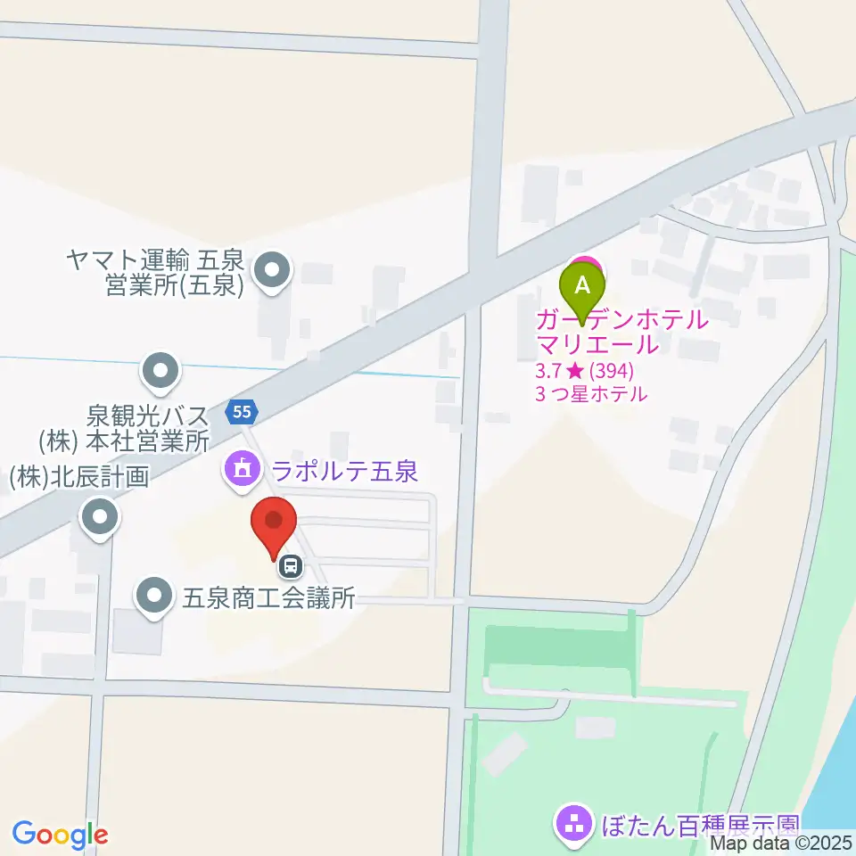 ラポルテ五泉周辺のホテル一覧地図