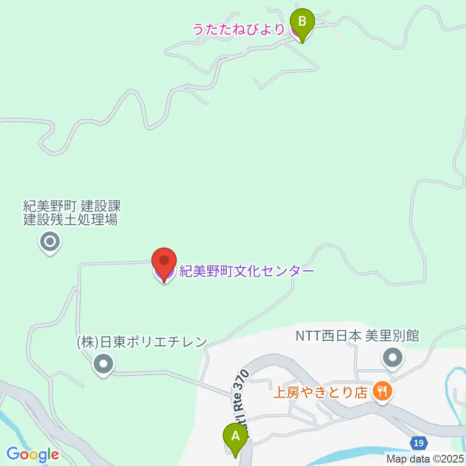 紀美野町文化センター周辺のホテル一覧地図