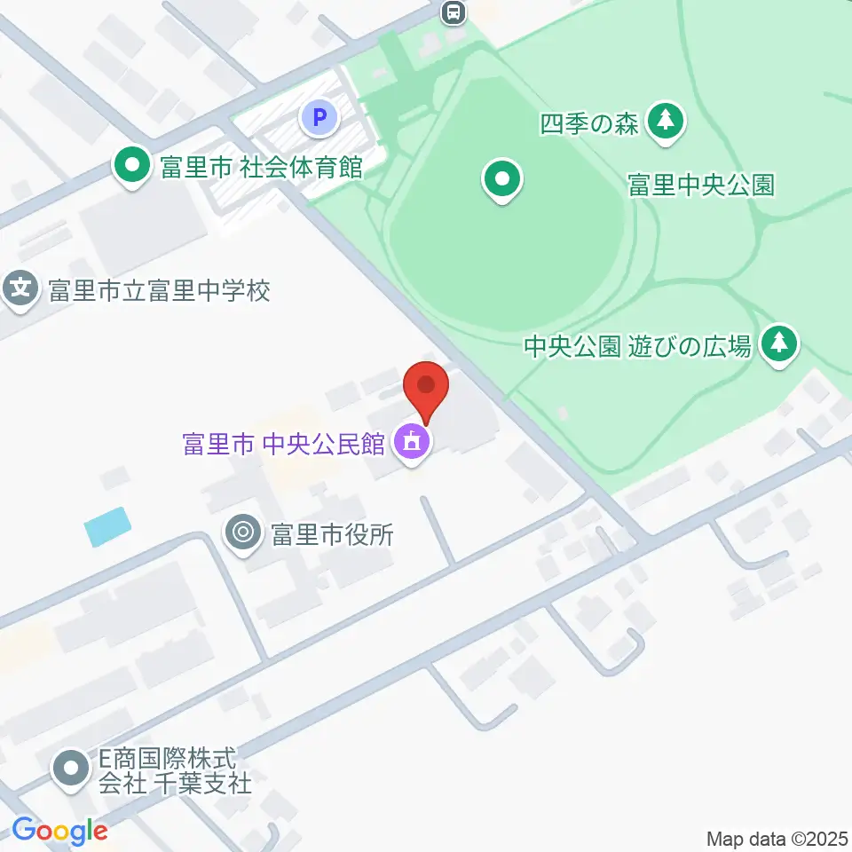富里中央公民館周辺のホテル一覧地図