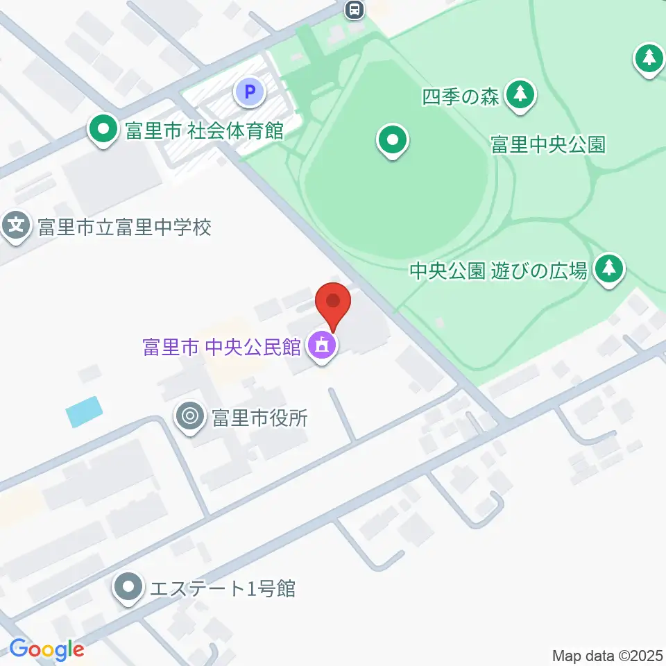 富里中央公民館周辺のホテル一覧地図