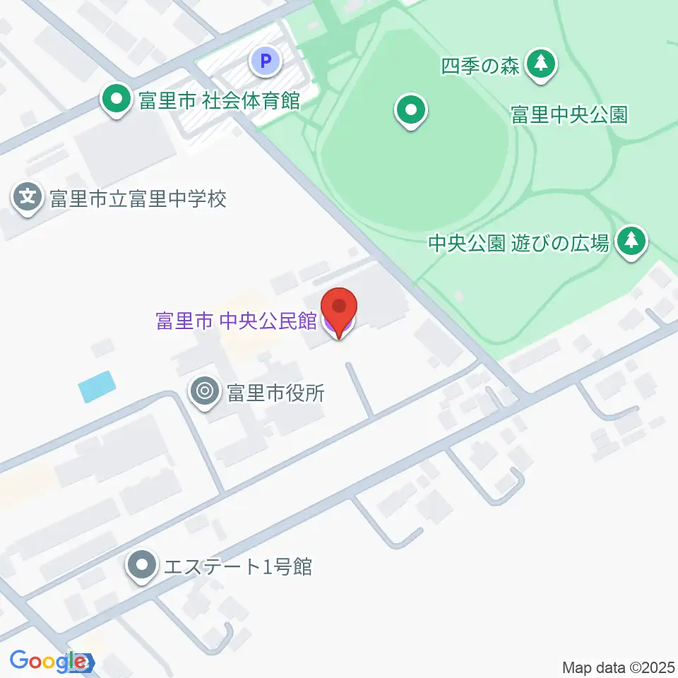 富里中央公民館周辺のホテル一覧地図