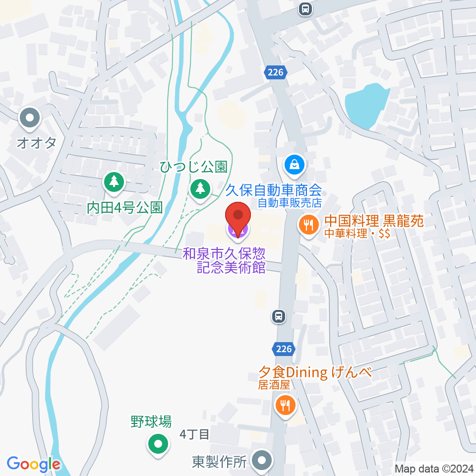 和泉市久保惣記念美術館周辺のホテル一覧地図