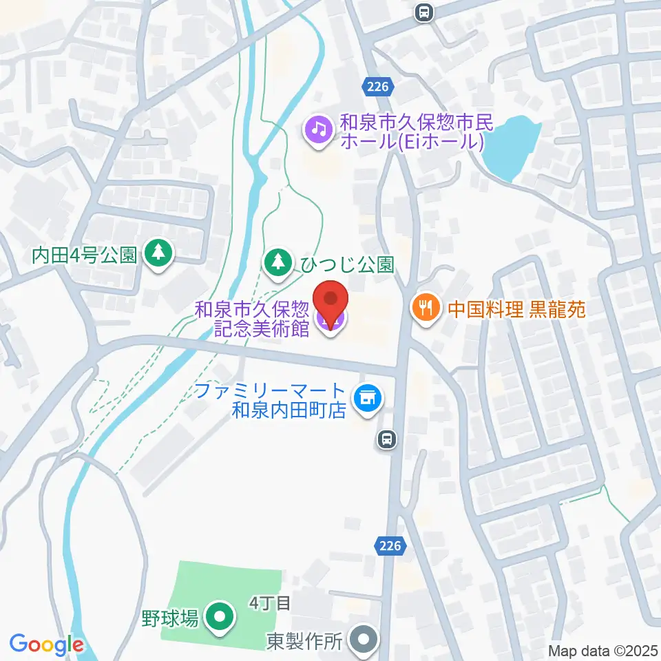 和泉市久保惣記念美術館周辺のホテル一覧地図
