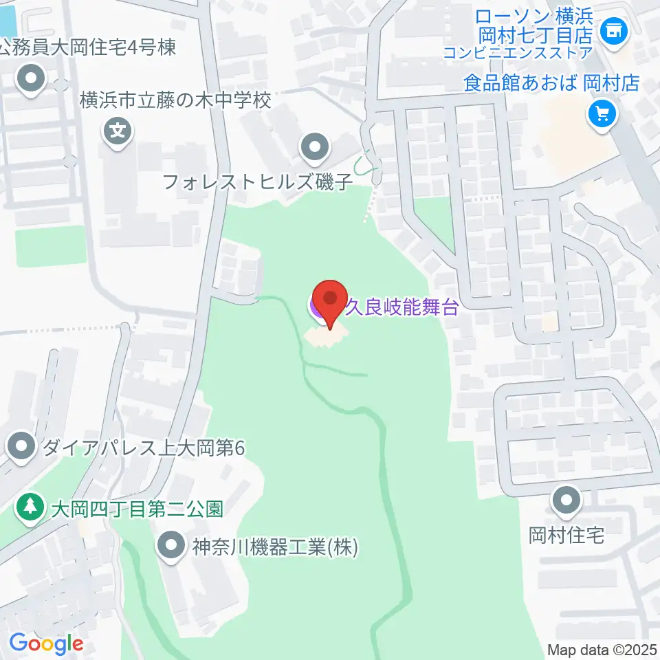 久良岐能舞台周辺のホテル一覧地図