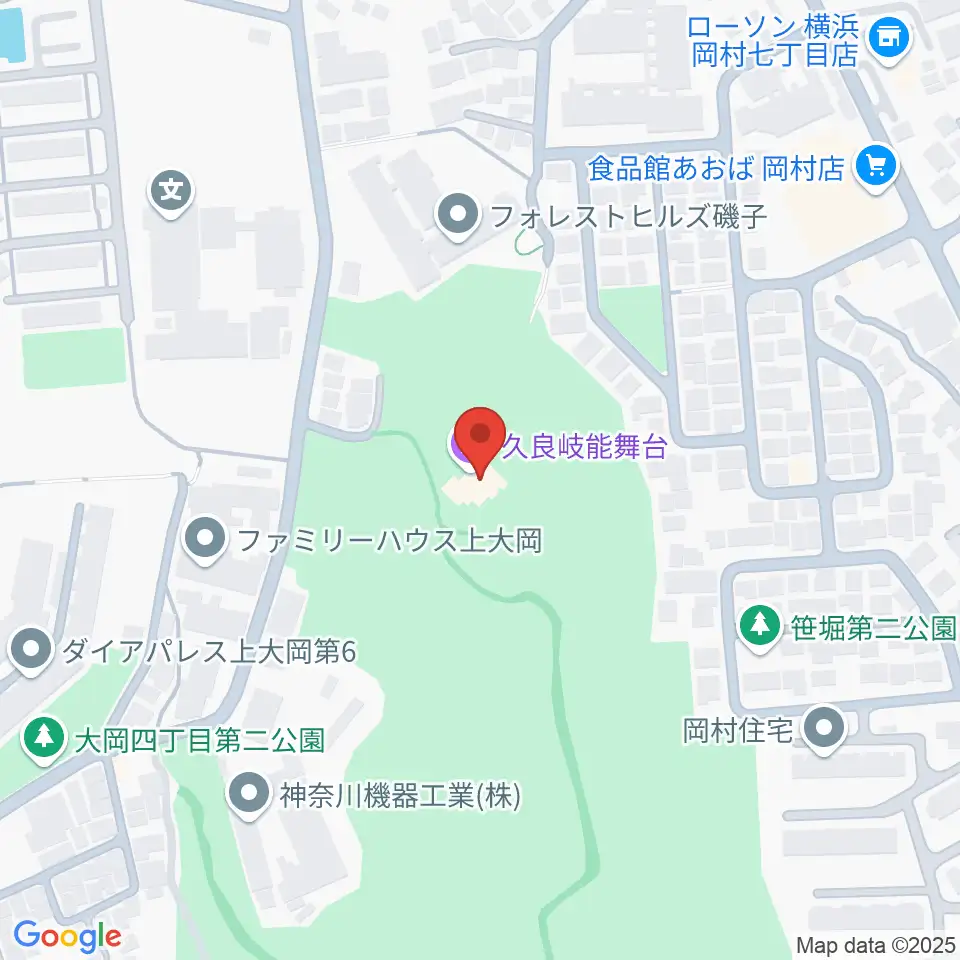 久良岐能舞台周辺のホテル一覧地図