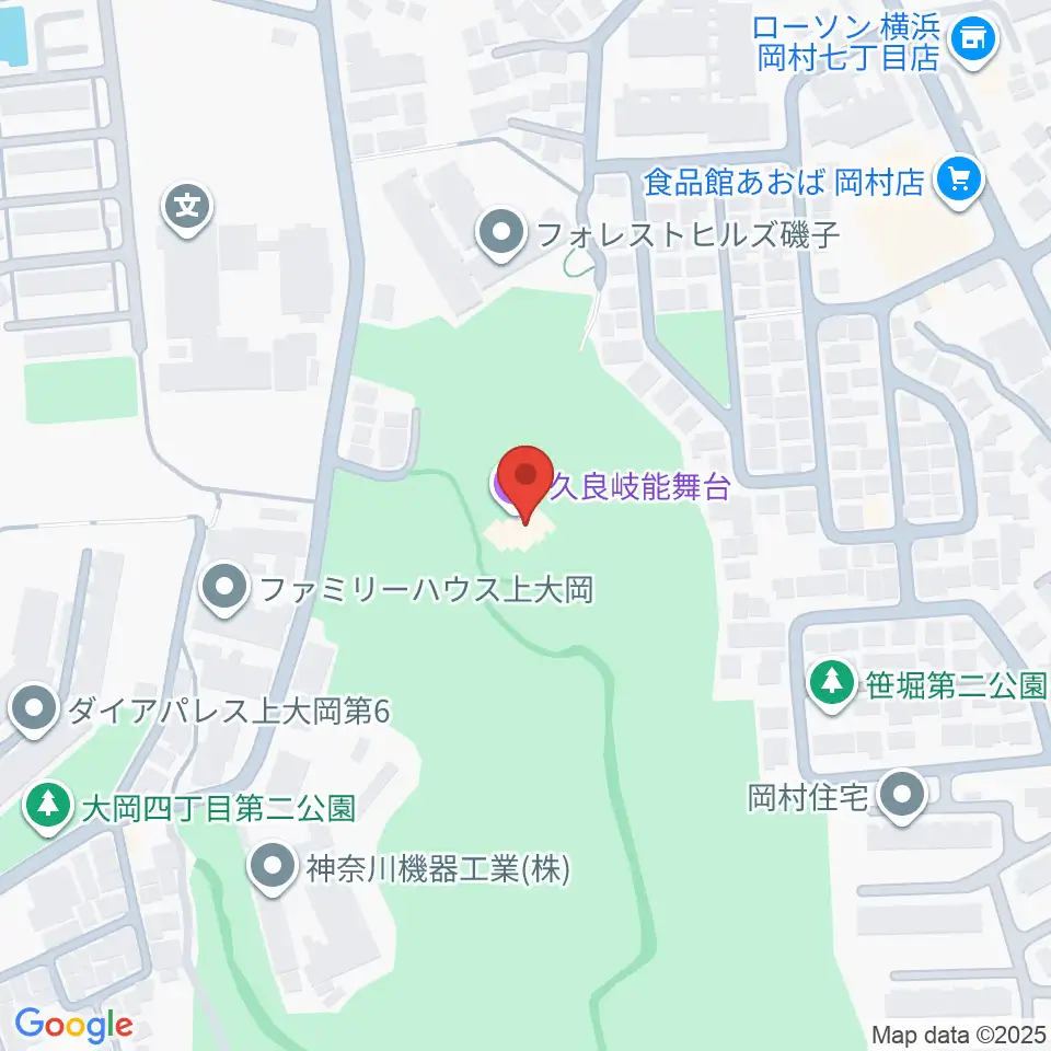 久良岐能舞台周辺のホテル一覧地図
