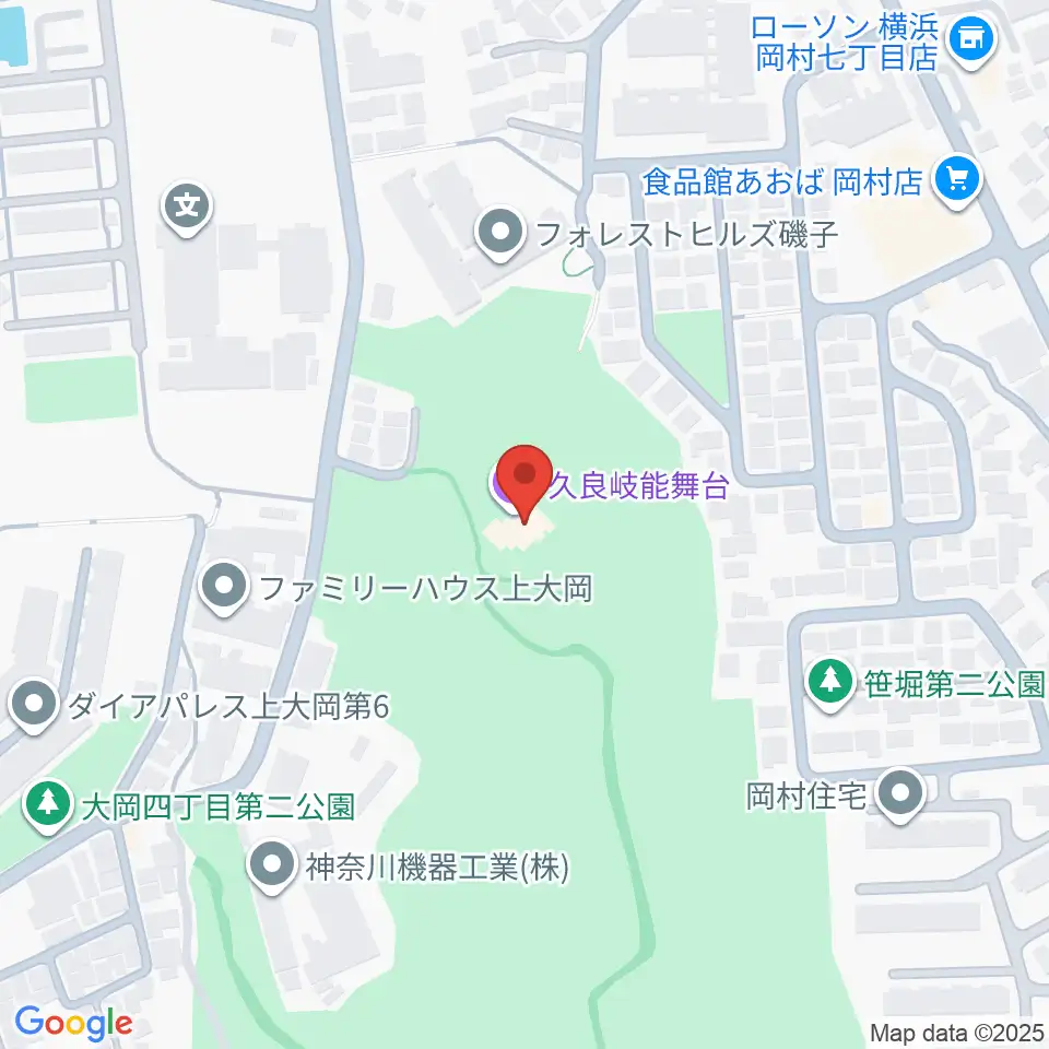 久良岐能舞台周辺のホテル一覧地図
