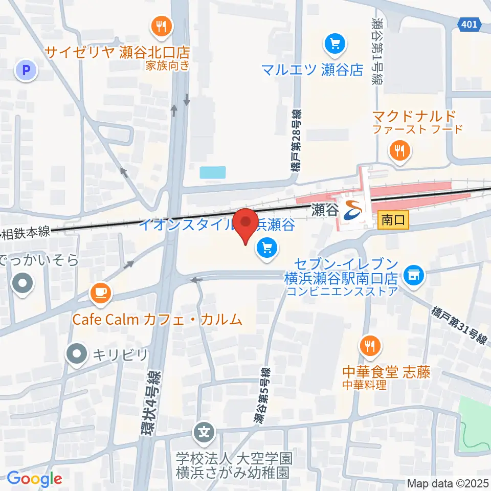 瀬谷区民文化センターあじさいプラザ周辺のホテル一覧地図