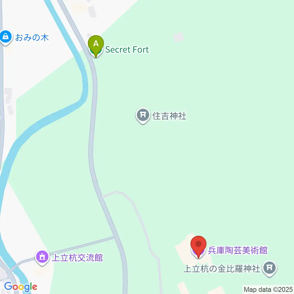 兵庫陶芸美術館周辺のホテル一覧地図