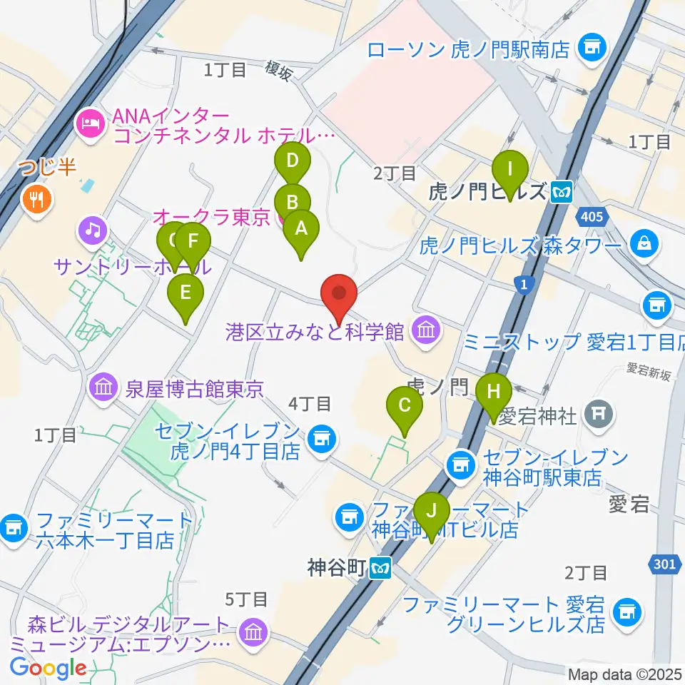菊池寛実記念 智美術館周辺のホテル一覧地図