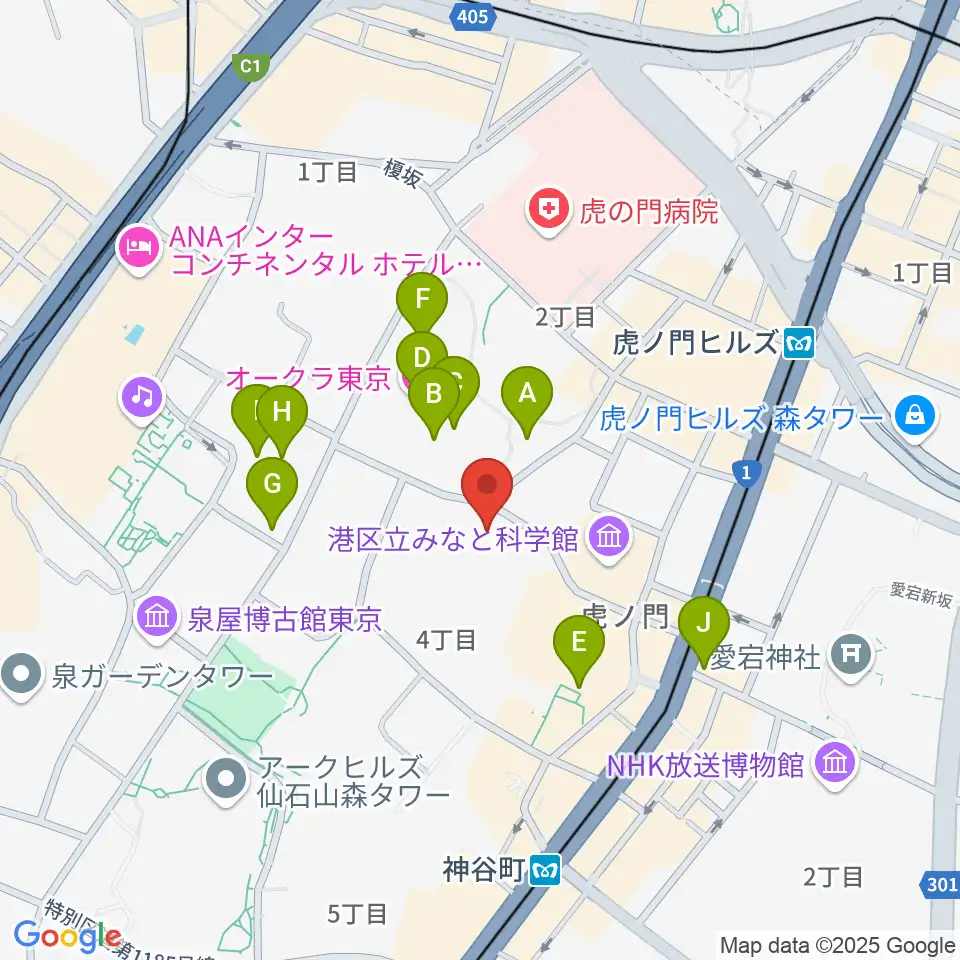 菊池寛実記念 智美術館周辺のホテル一覧地図