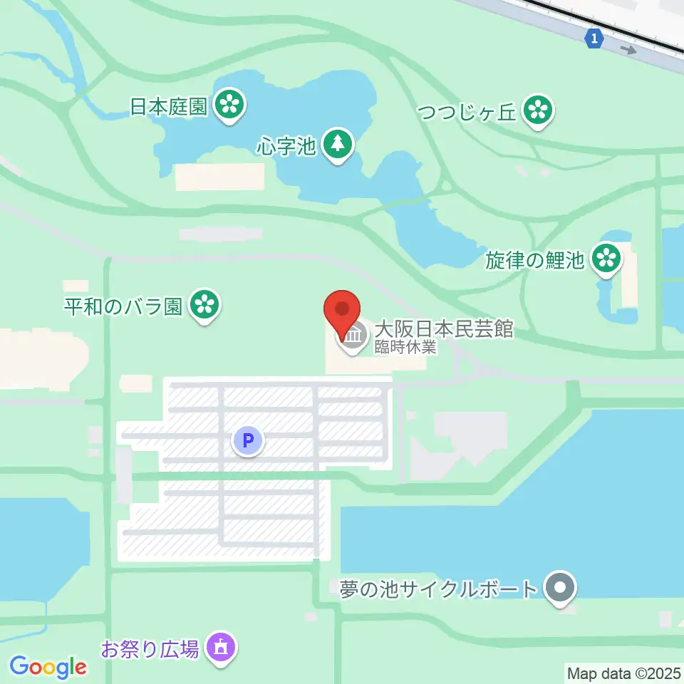 大阪日本民芸館周辺のホテル一覧地図