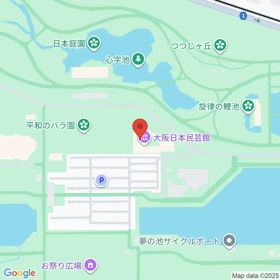 大阪日本民芸館周辺のホテル一覧地図