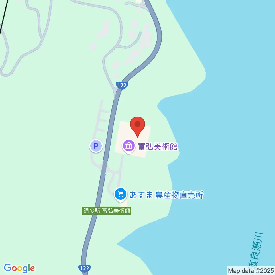 富弘美術館周辺のホテル一覧地図