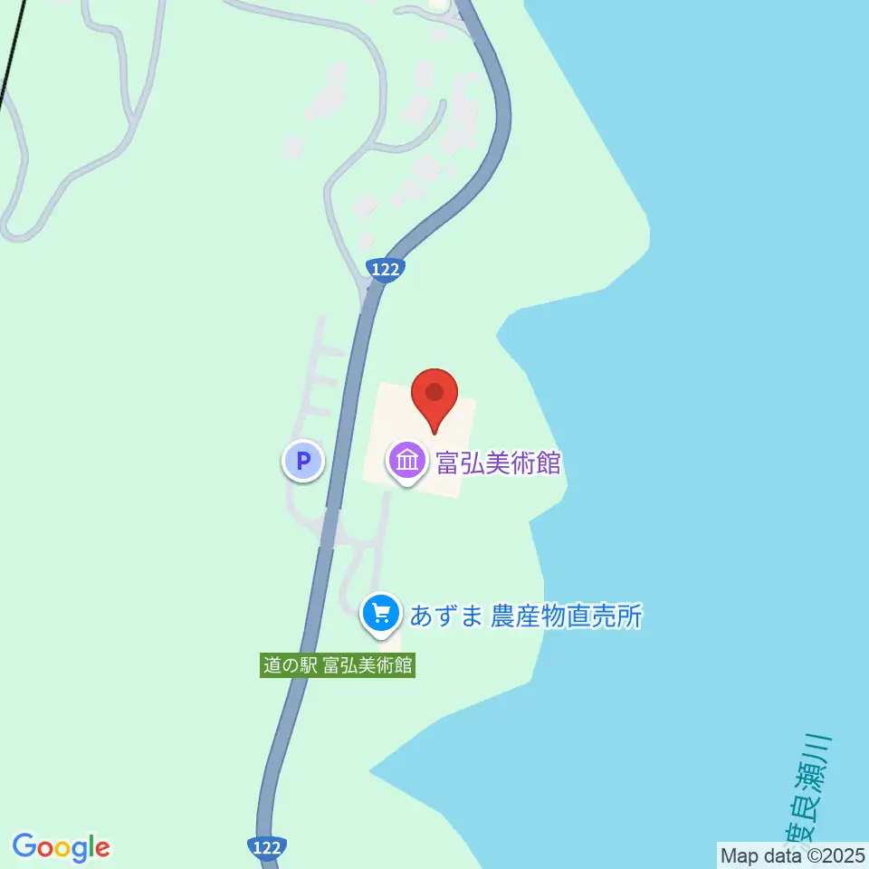 富弘美術館周辺のホテル一覧地図