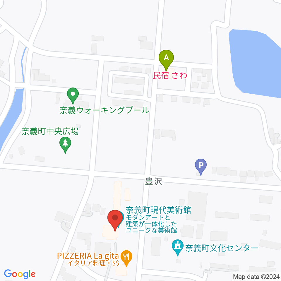 奈義町現代美術館（NagiMOCA）周辺のホテル一覧地図