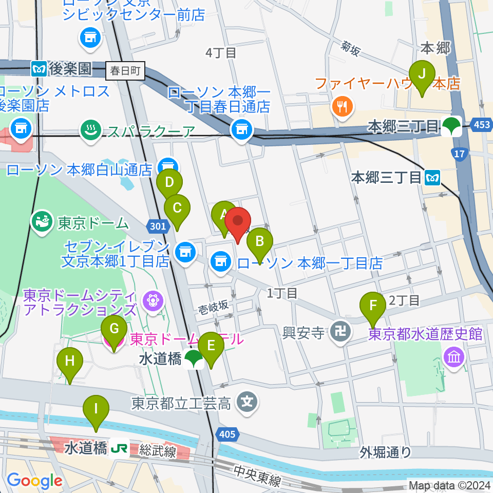 壱岐坂ボンクラージュ周辺のホテル一覧地図