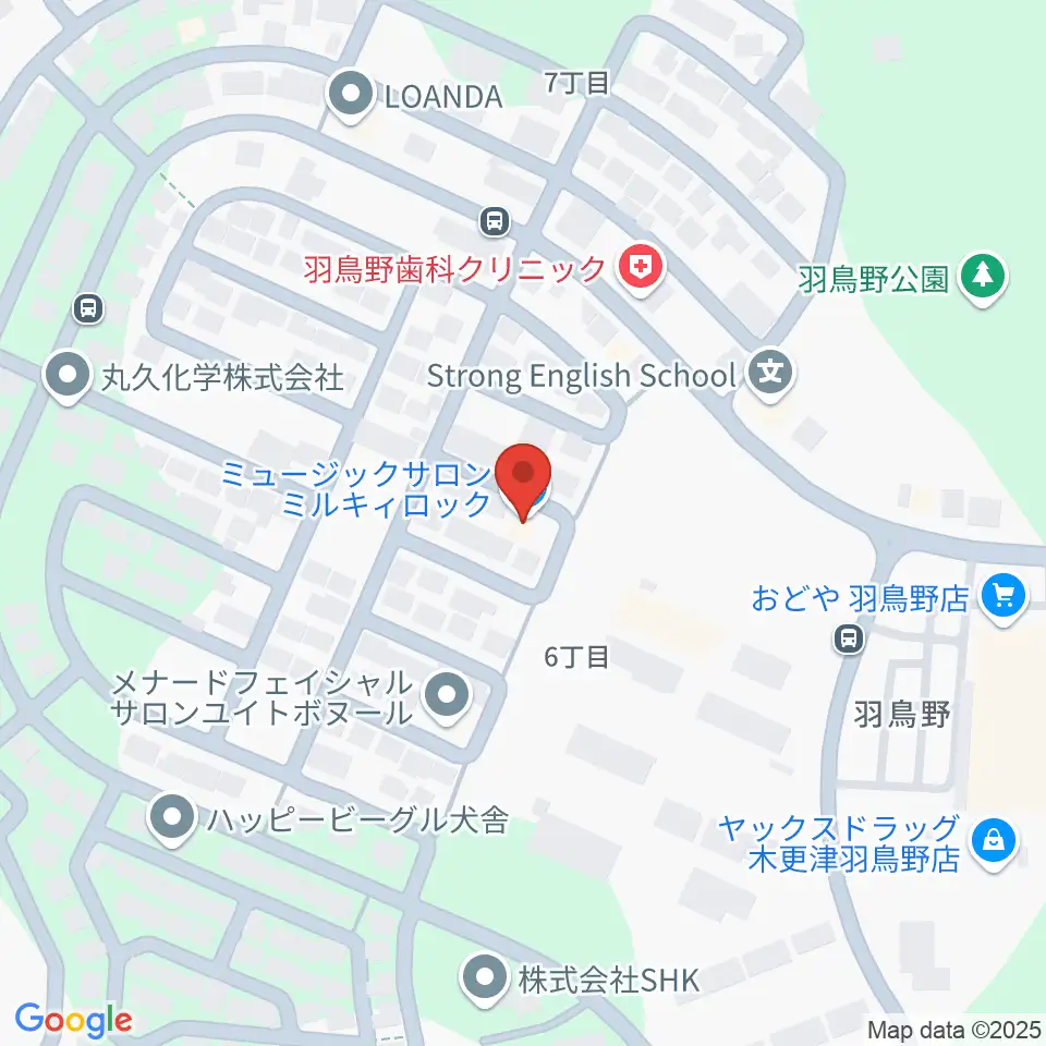 ミュージックサロン・ミルキィロック周辺のホテル一覧地図