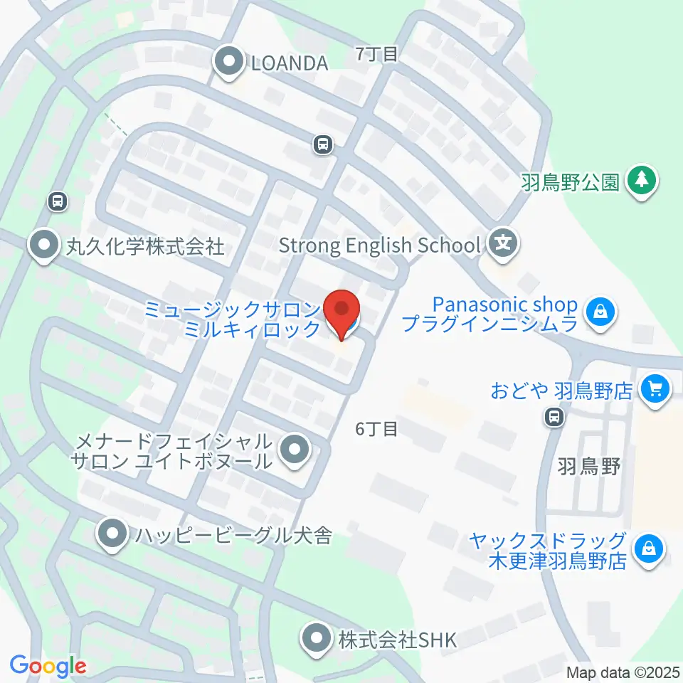 ミュージックサロン・ミルキィロック周辺のホテル一覧地図