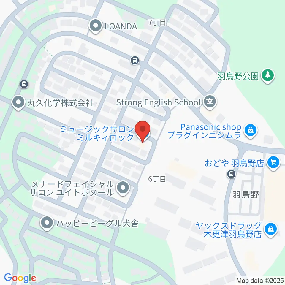 ミュージックサロン・ミルキィロック周辺のホテル一覧地図