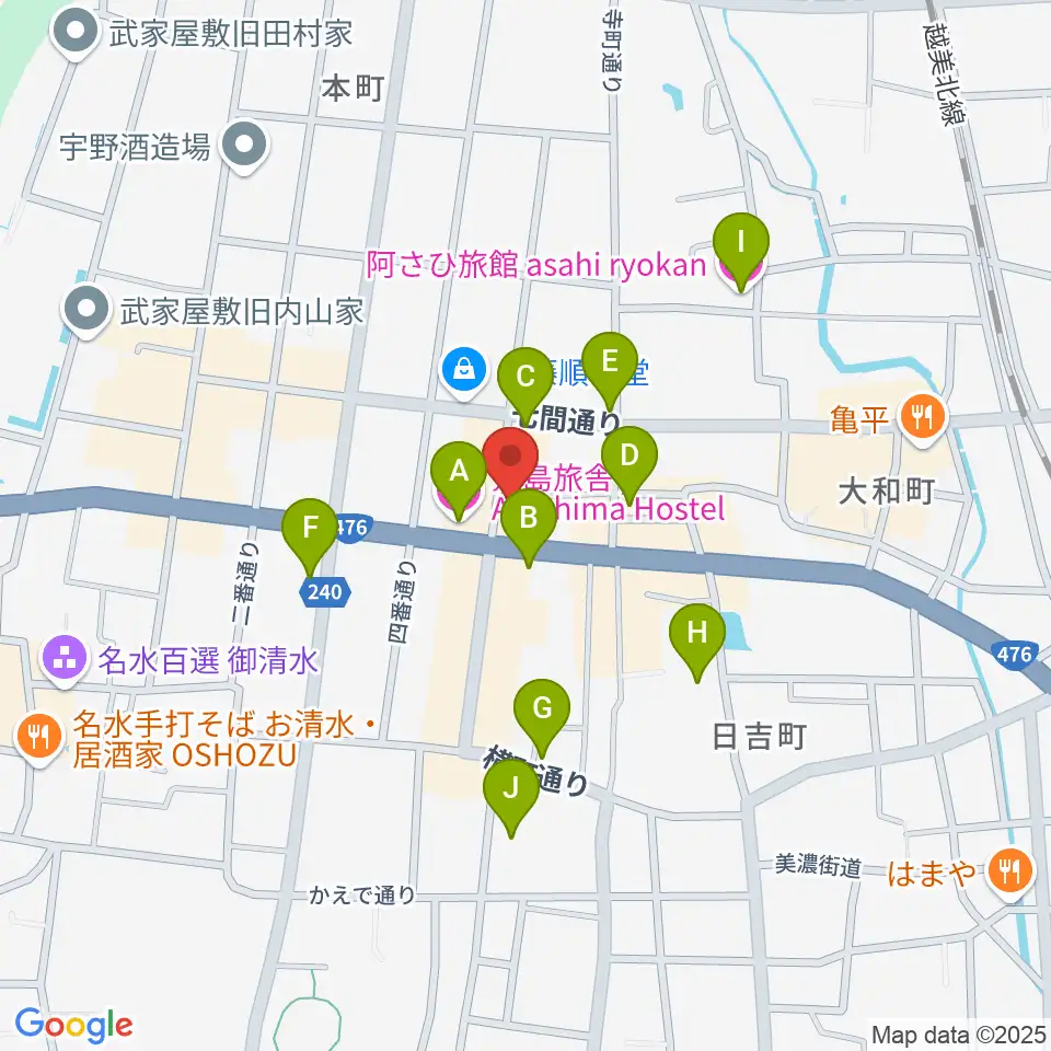 COCONO アートプレイス周辺のホテル一覧地図