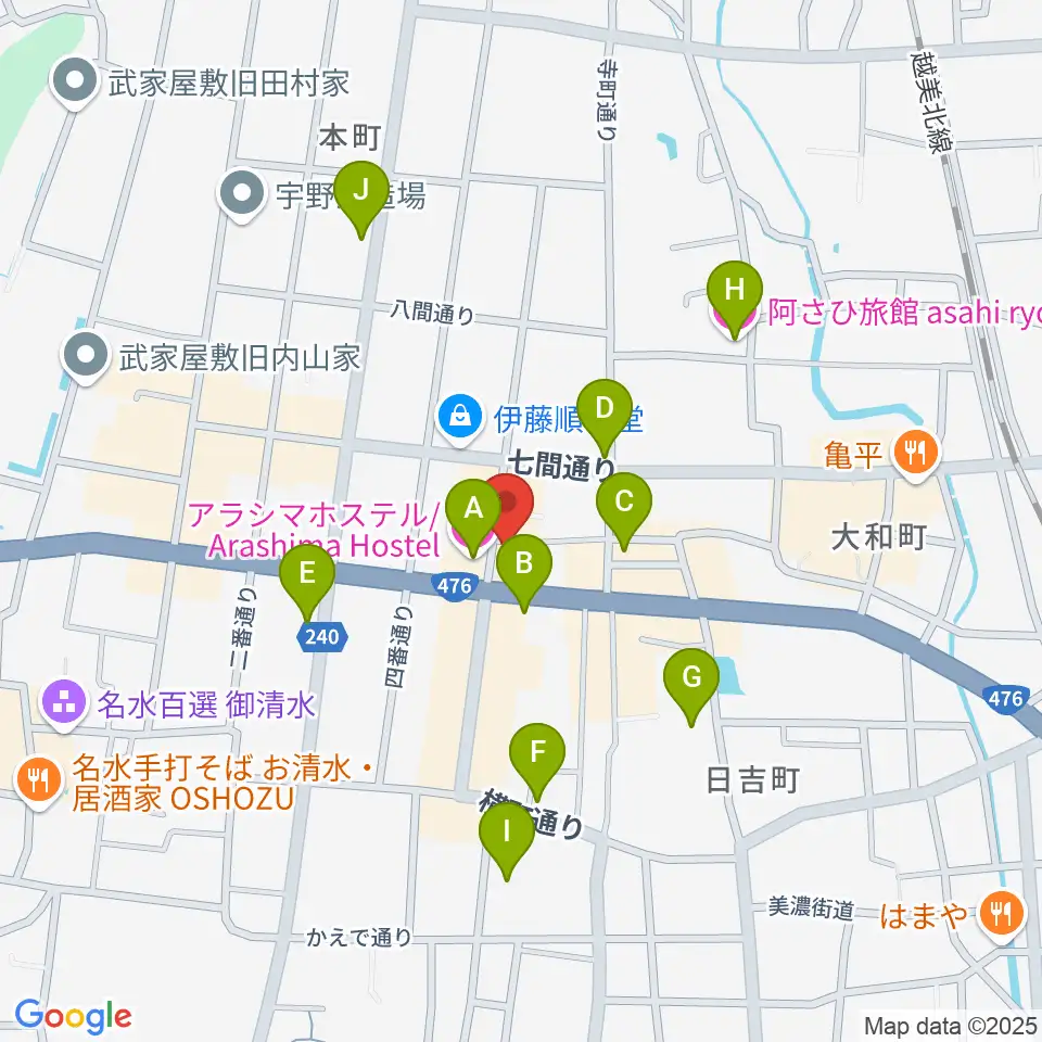 COCONO アートプレイス周辺のホテル一覧地図