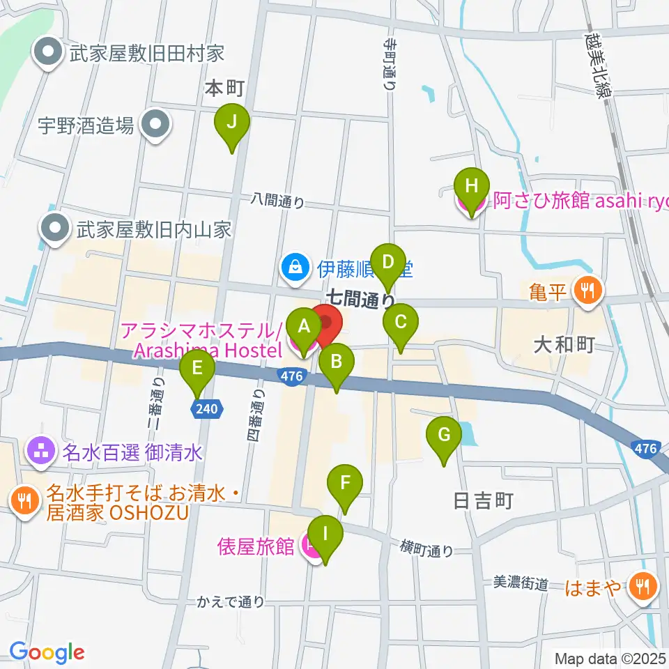 COCONO アートプレイス周辺のホテル一覧地図