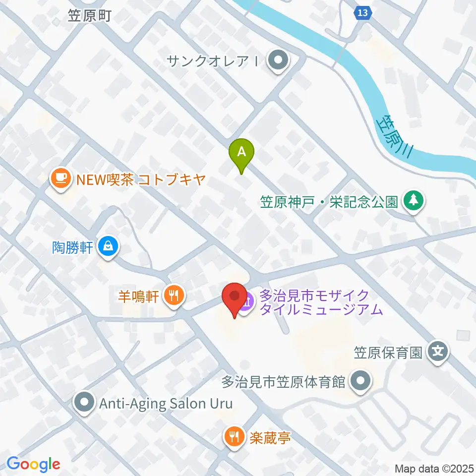 多治見市モザイクタイルミュージアム周辺のホテル一覧地図